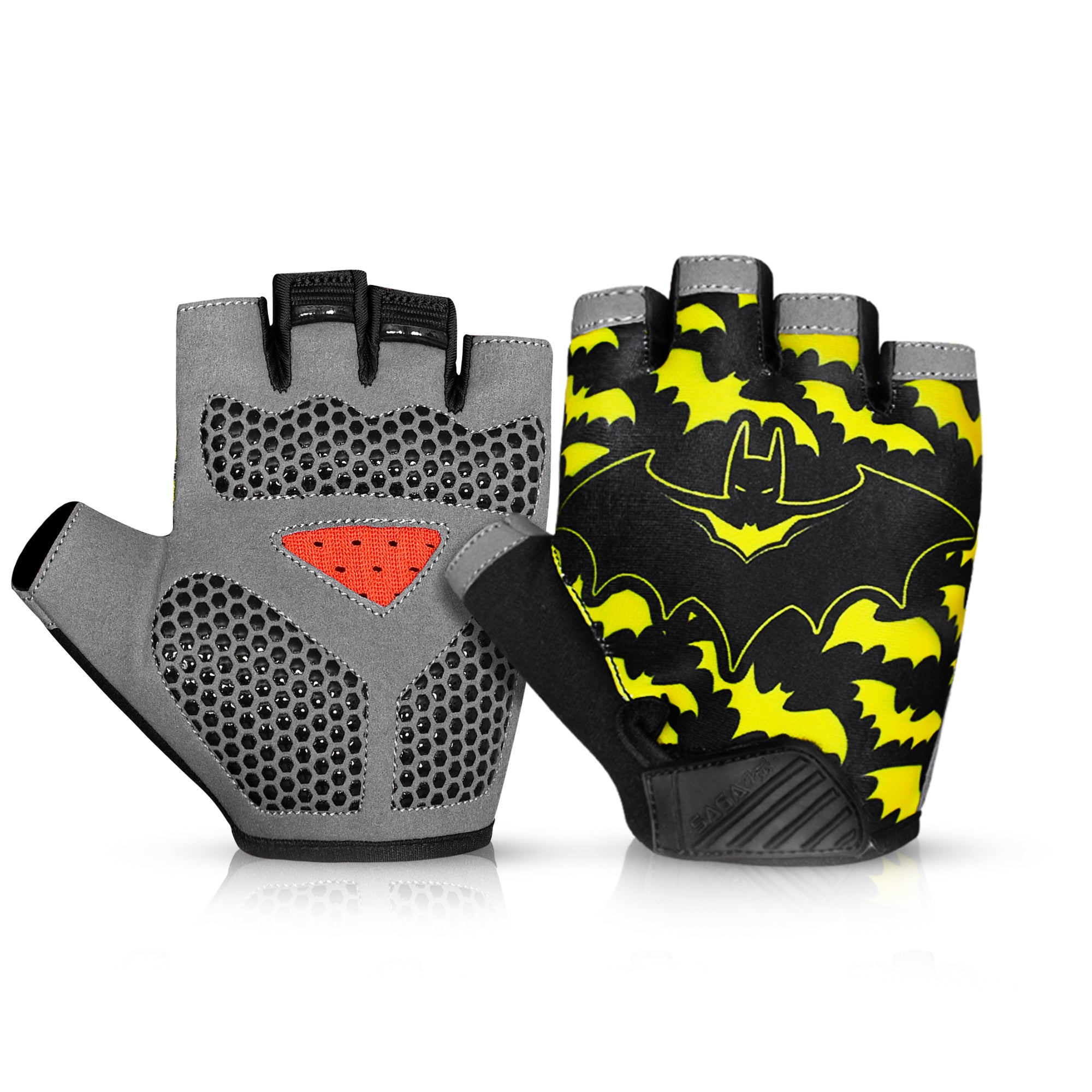 Kids’ Half-Finger Cycling Gloves – Non-Slip Padded Bike Gloves for Boys & Girls | BMX, MTB & Gymnastics