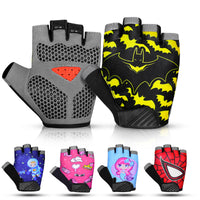 Kids Cycling Gloves Half Finger Batman