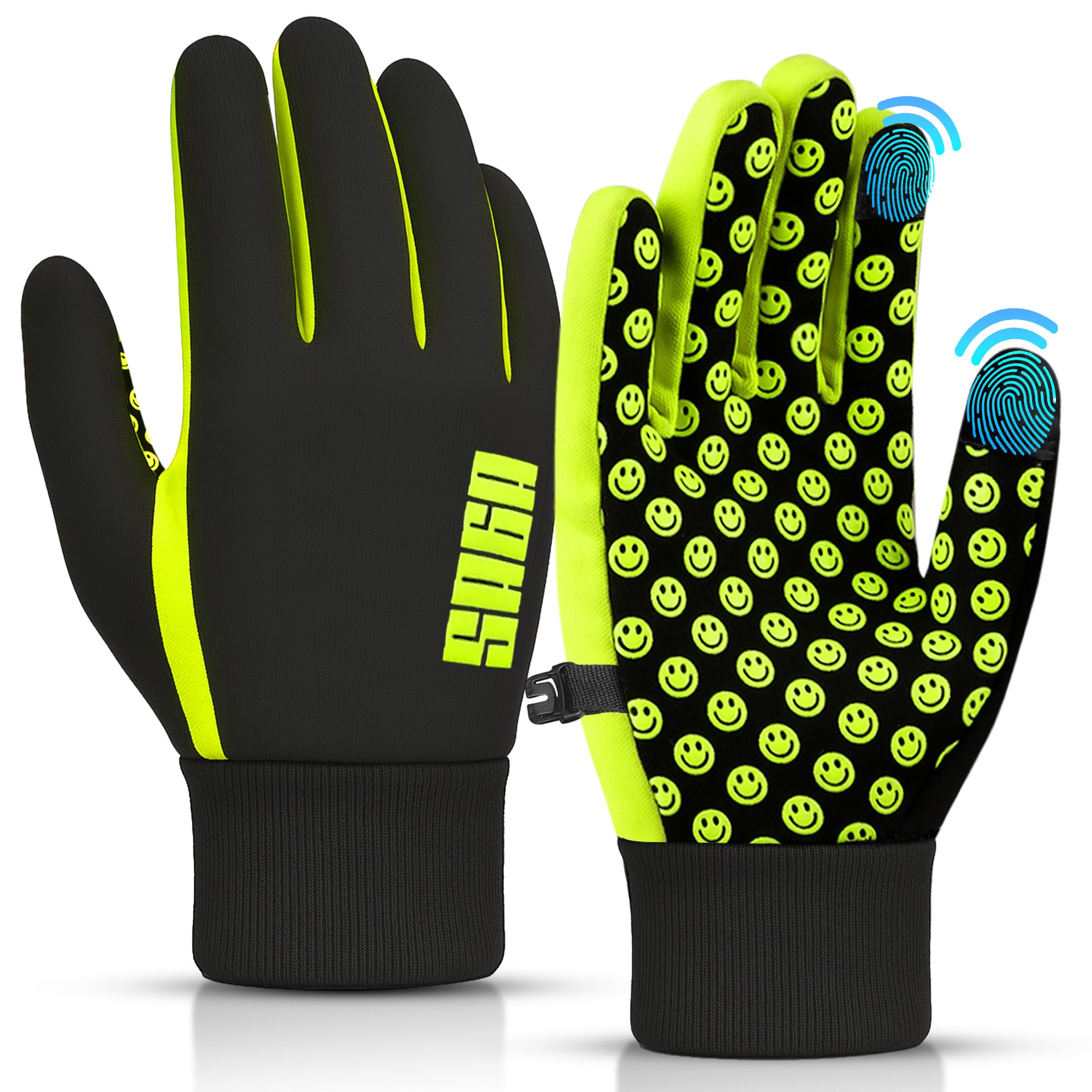 Kids Winter Gloves Green