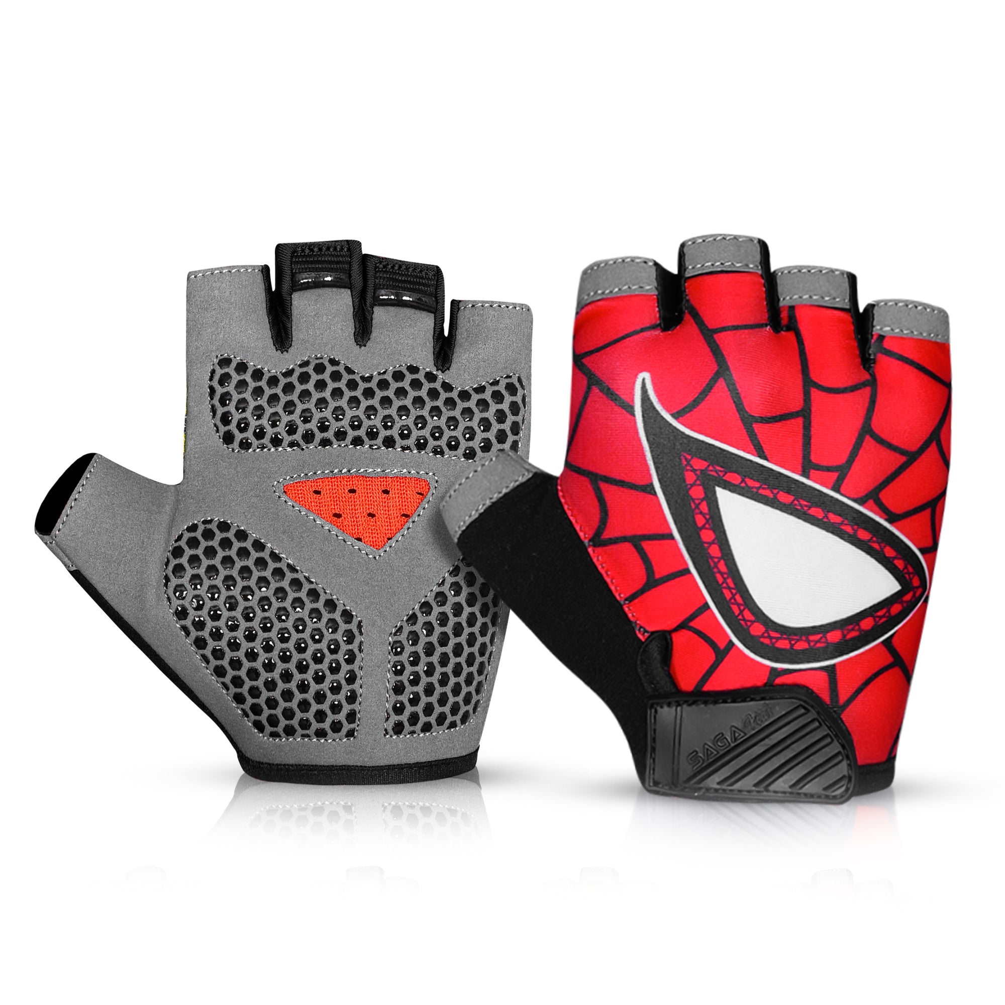 Kids’ Half-Finger Cycling Gloves – Non-Slip Padded Bike Gloves for Boys & Girls | BMX, MTB & Gymnastics