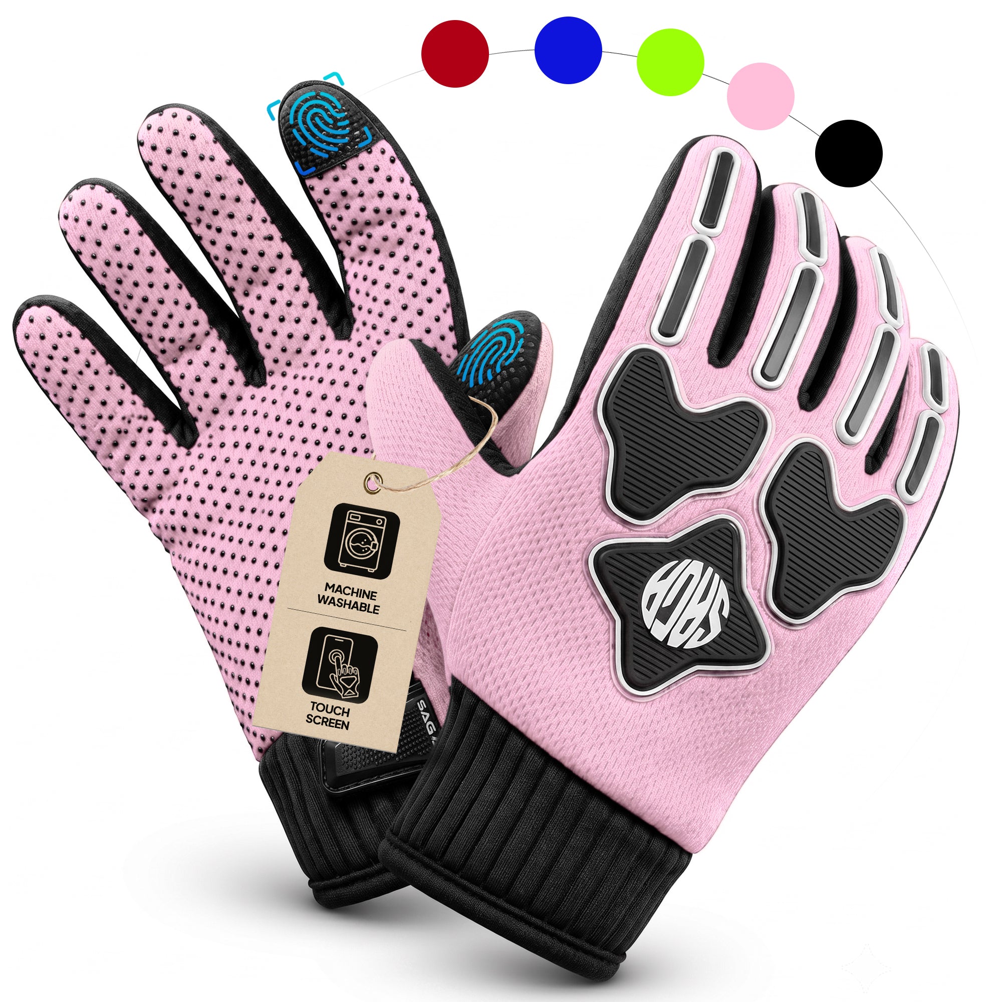 Kids Dirt Bike Gloves – Youth Motocross BMX Riding Gloves for Boys Girls, Off-Road Mountain Bike Cycling Gloves for Kids Ages 3-12