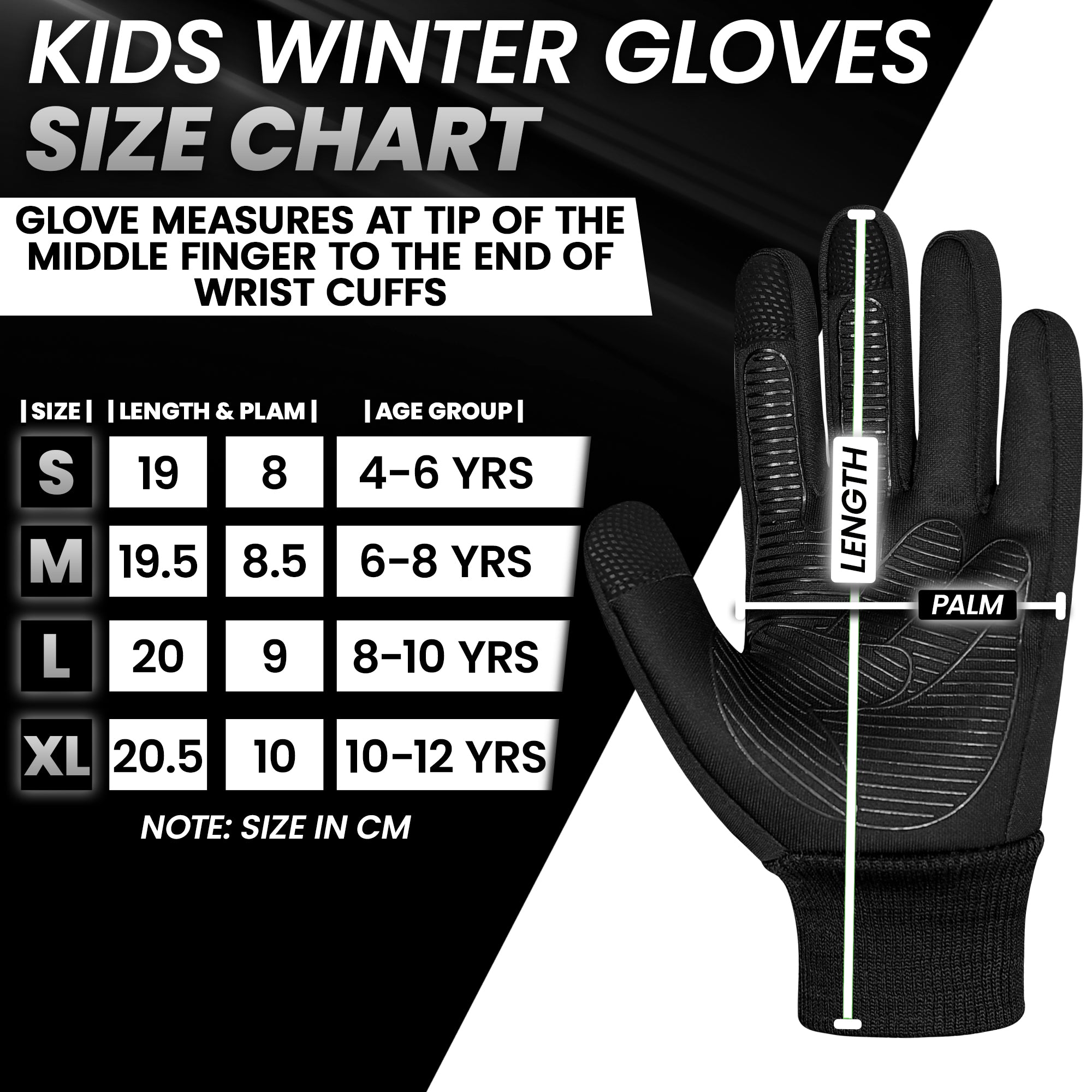 Kids Thermal Winter Gloves – Victory Sign