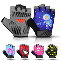Kids Cycling Gloves Half Finger Space