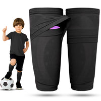 Protective Shin Guard Socks – Black