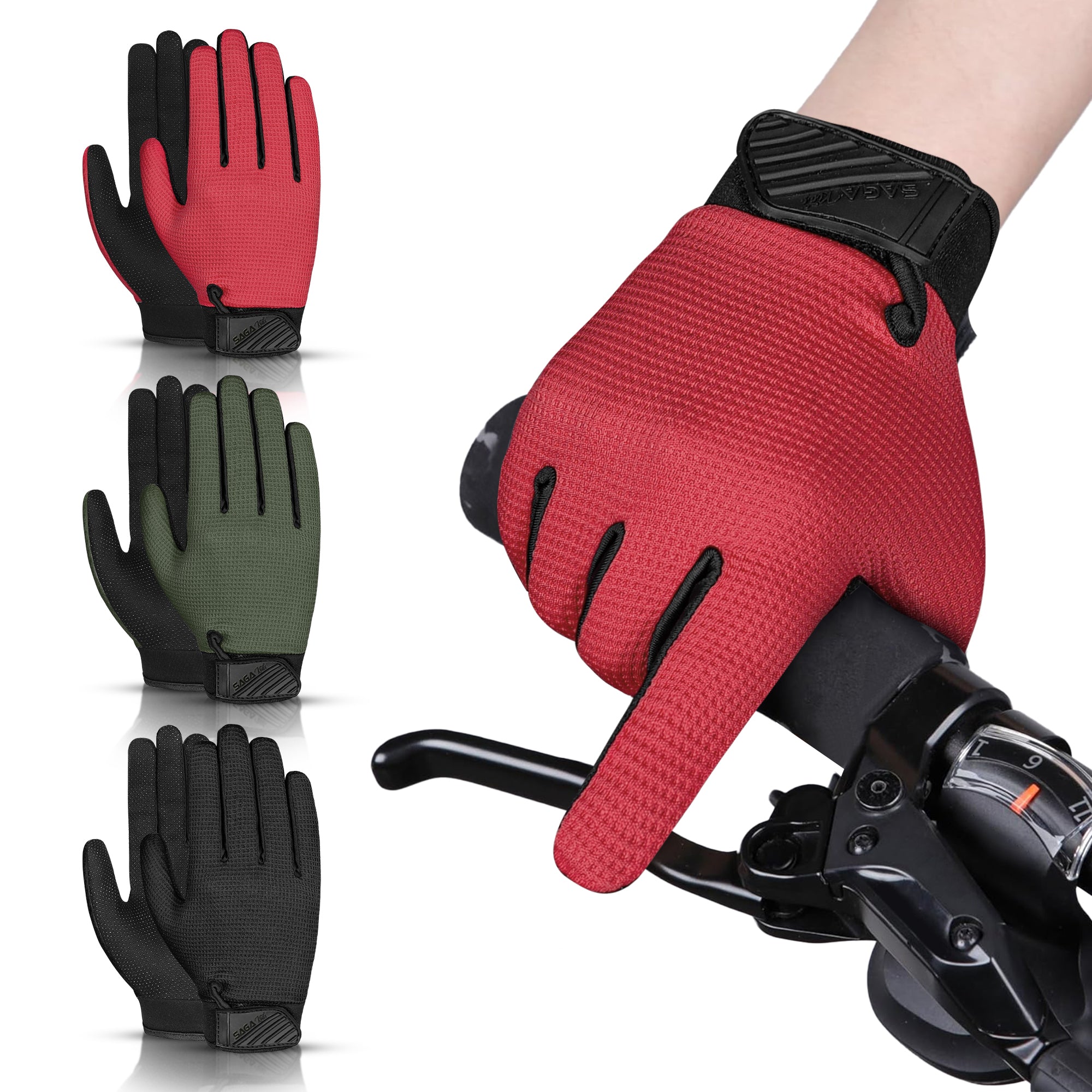 3X Full finger Kids Cycling Gloves