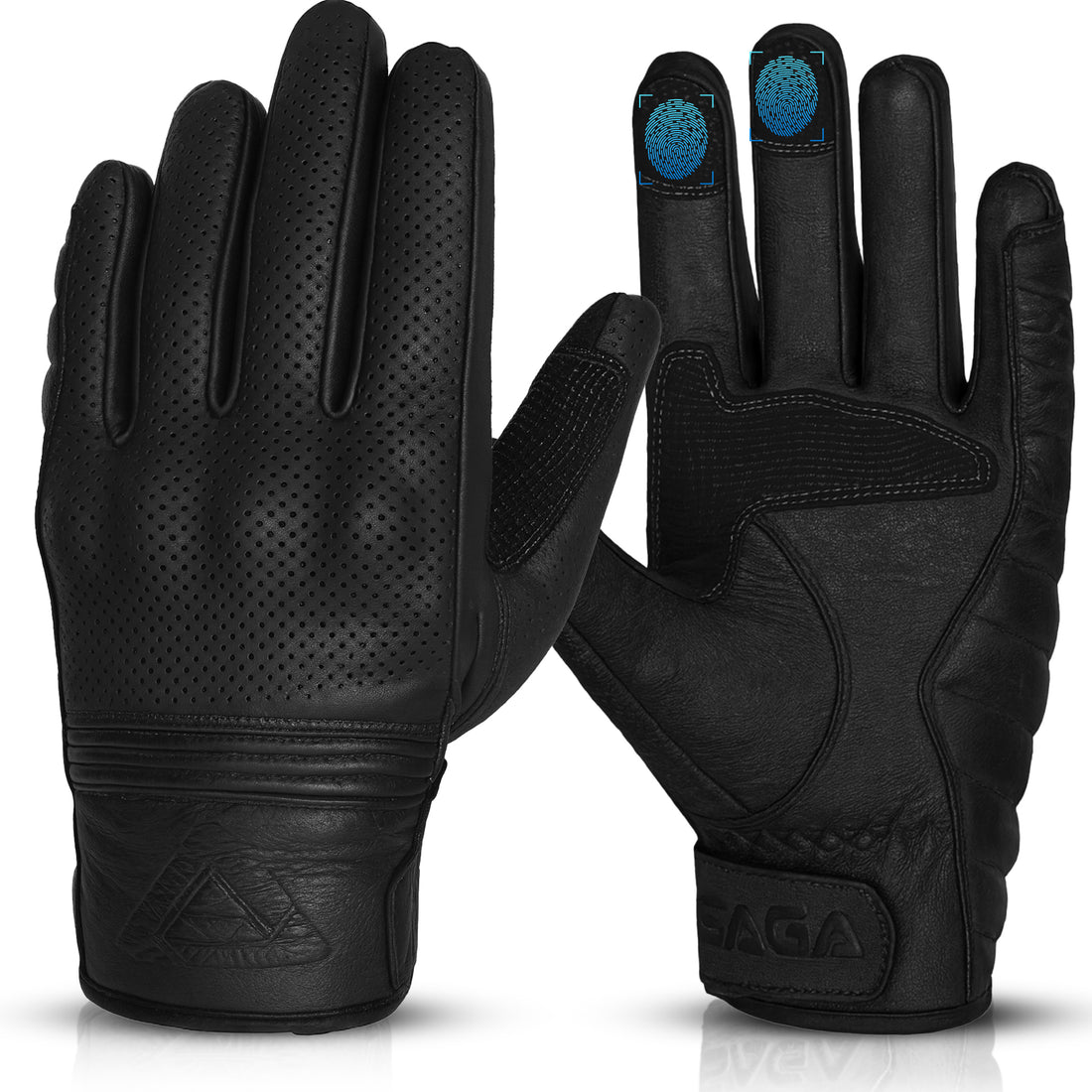 Adult Motorcycle Gloves Black