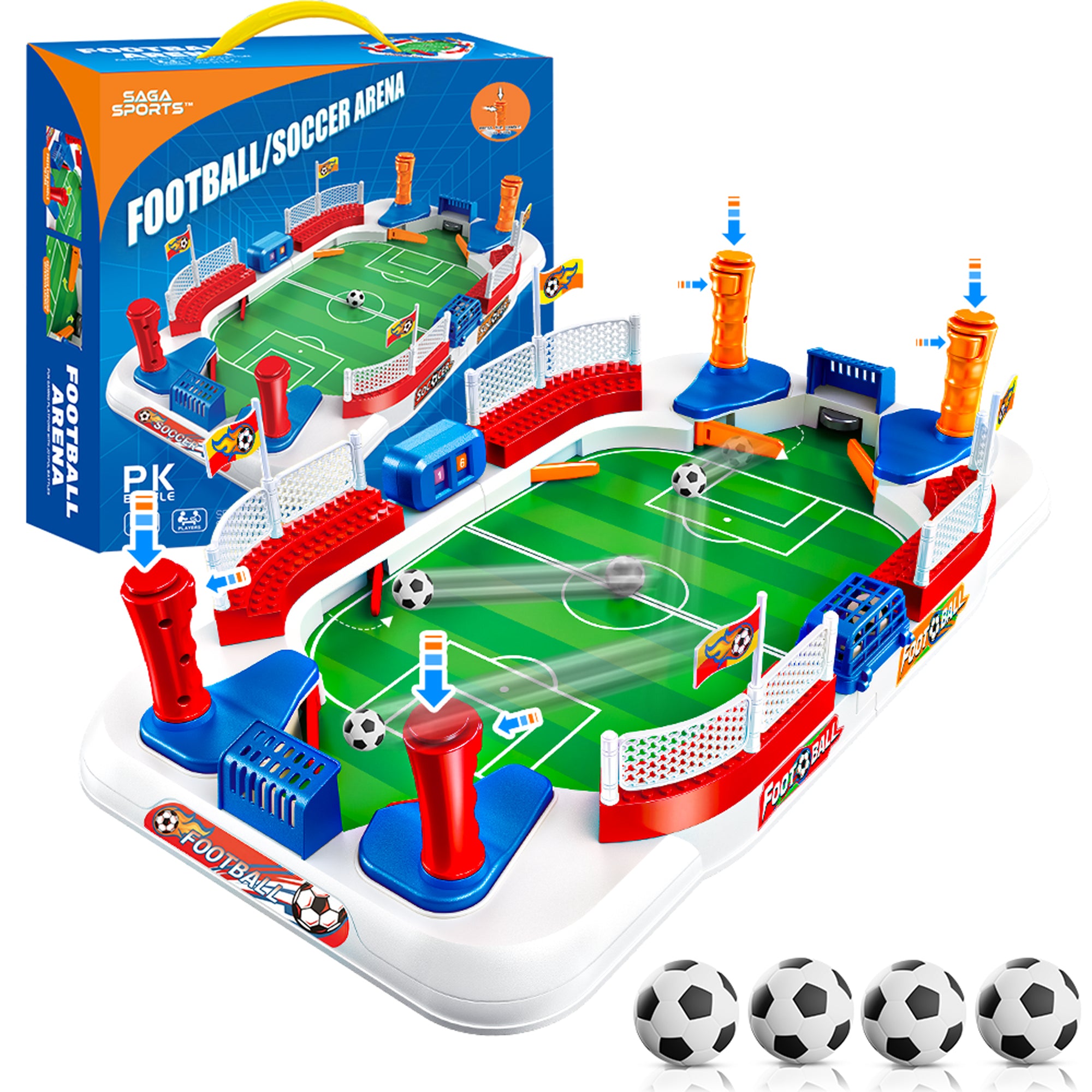 Kids Indoor Game Bundle – Mini Football Arena + Reaction Challenge Game