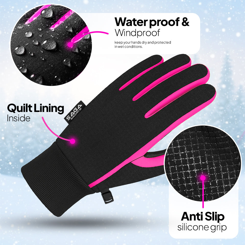 Kids Touch Screen Waterproof Winter Gloves
