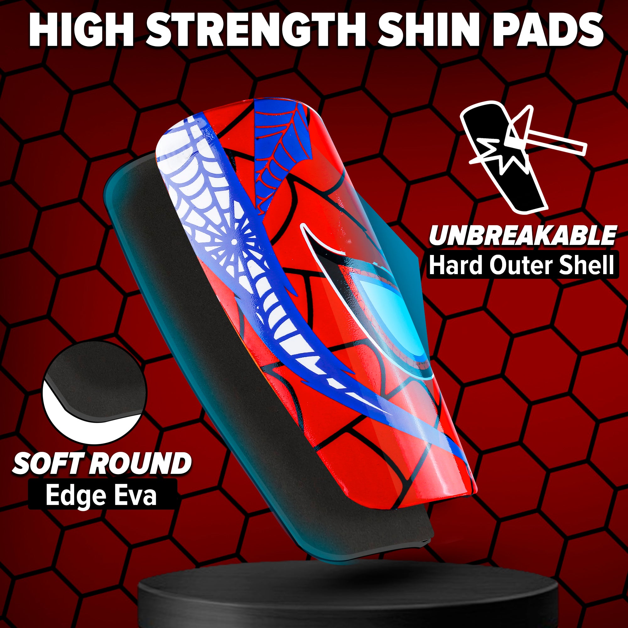 Spider Shin Guards for Soccer