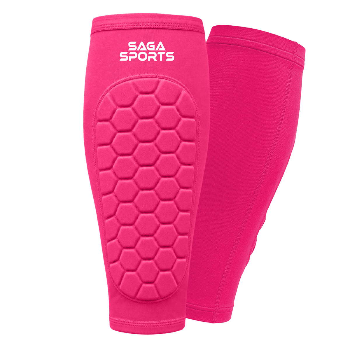 Kids Shin Guard Sleeves, Honeycomb Padded Compression Slip-On Shin