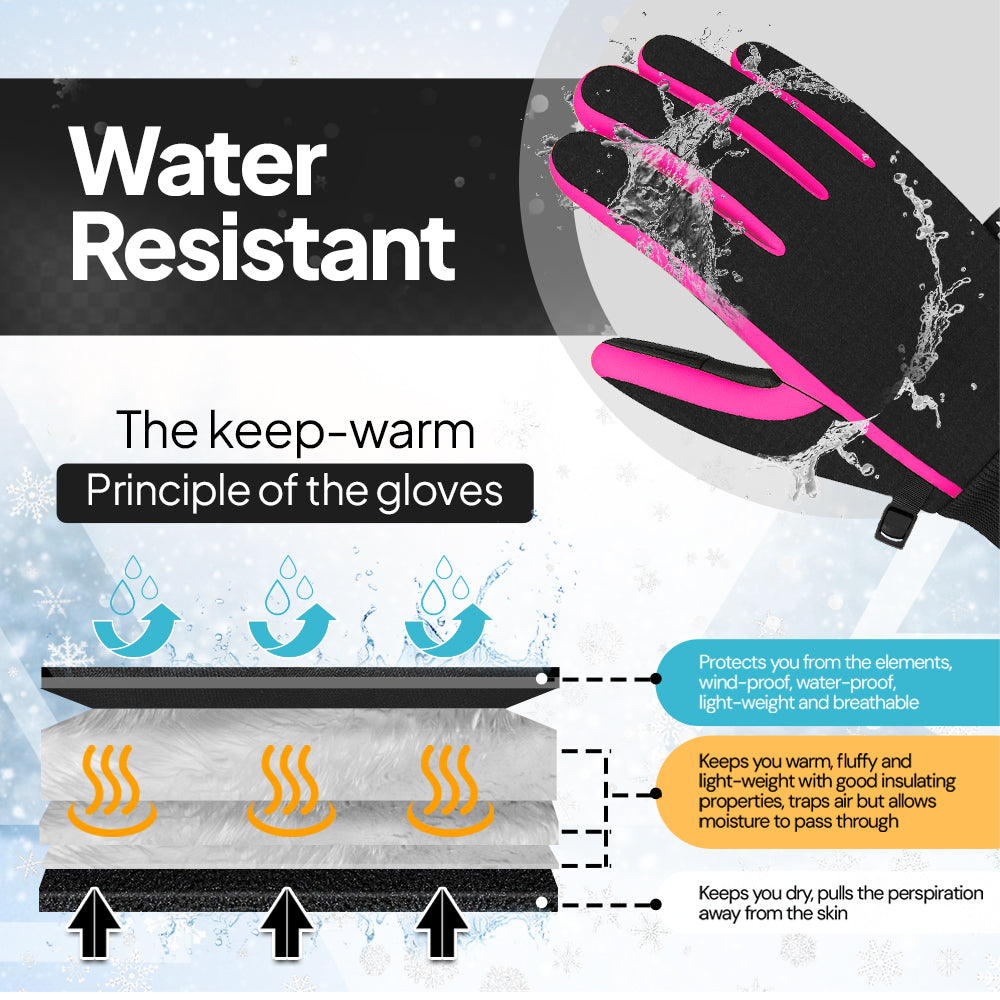 Kids Touch Screen Waterproof Winter Gloves