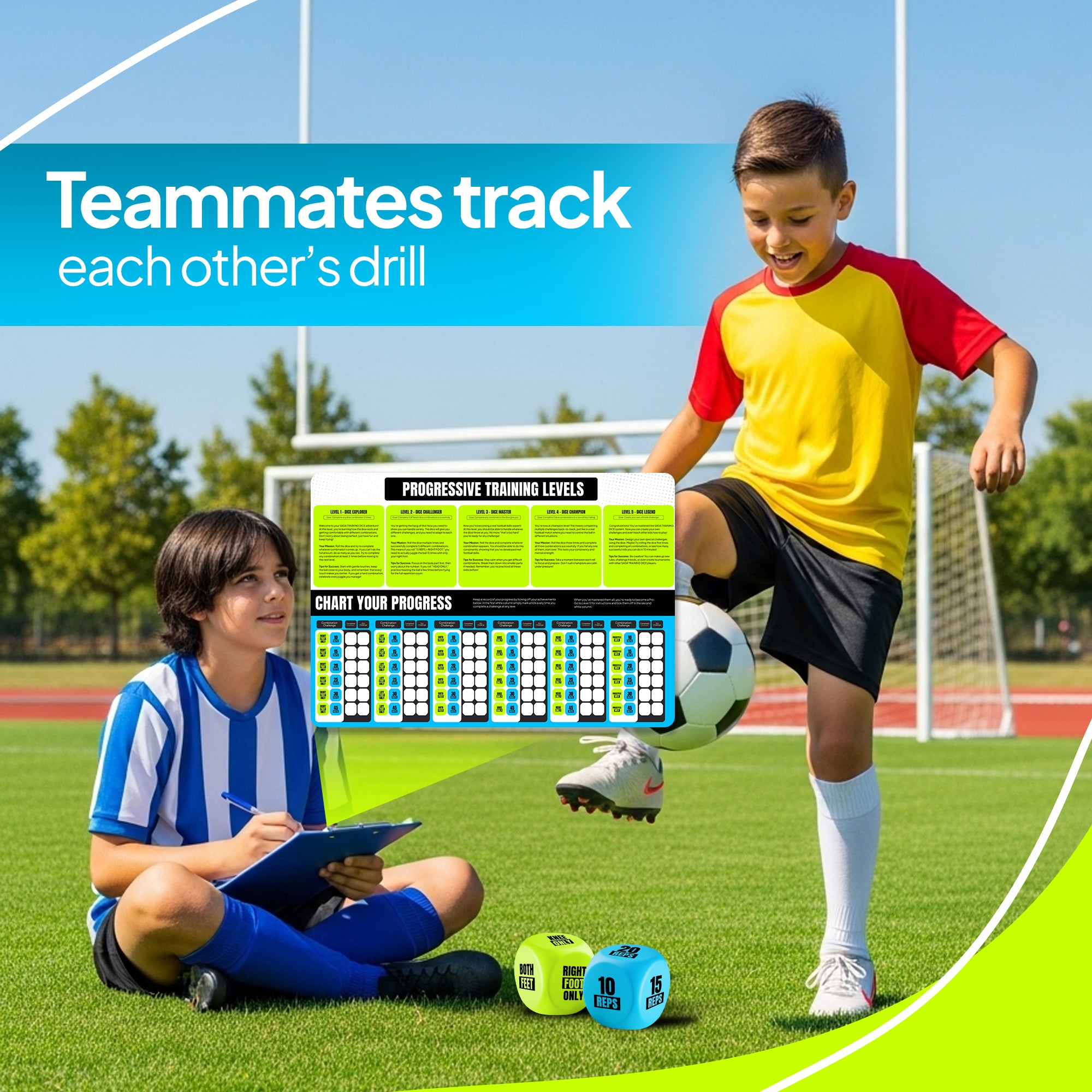 Training Dice - Soccer Practice Equipment for Kids