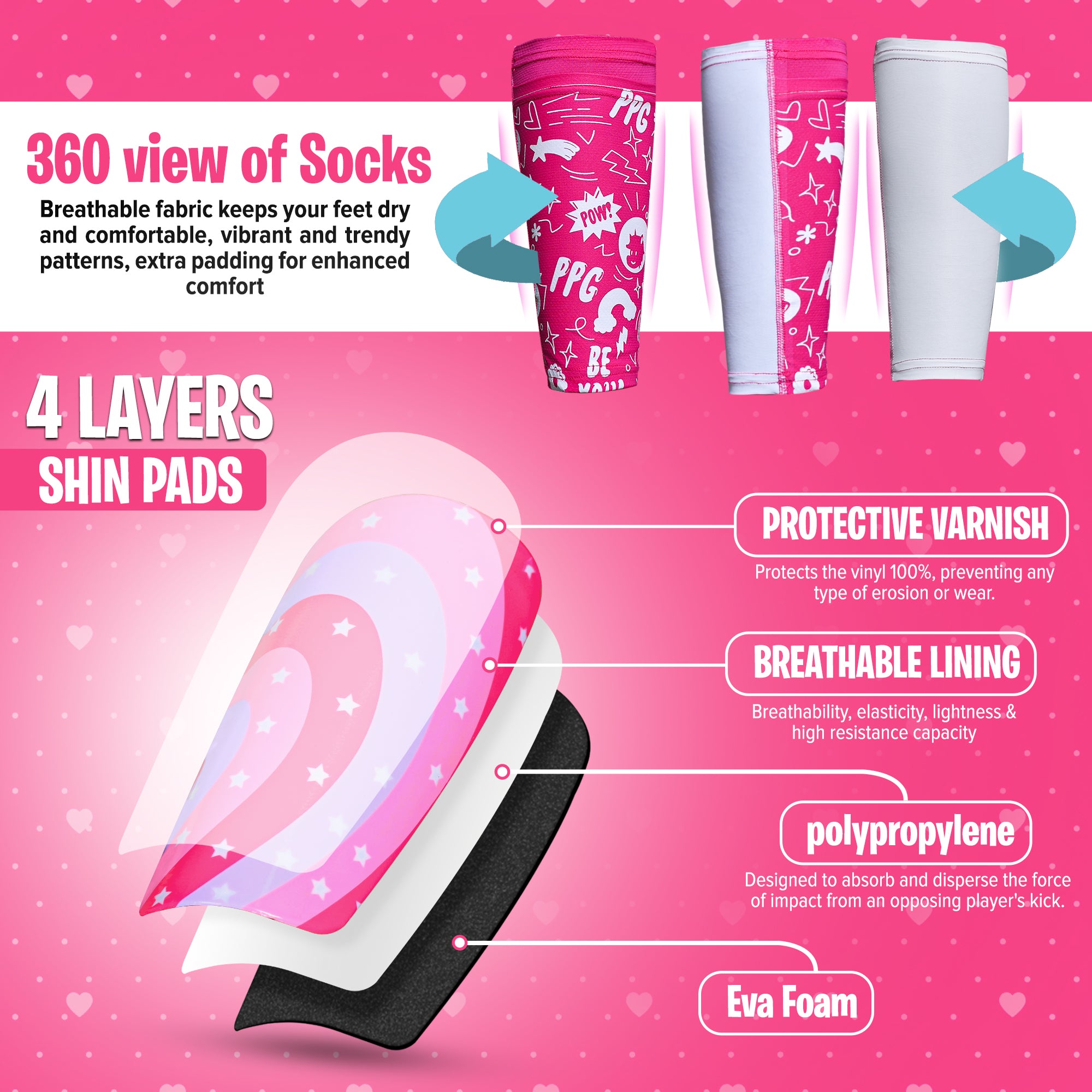 Pink Shin Guard