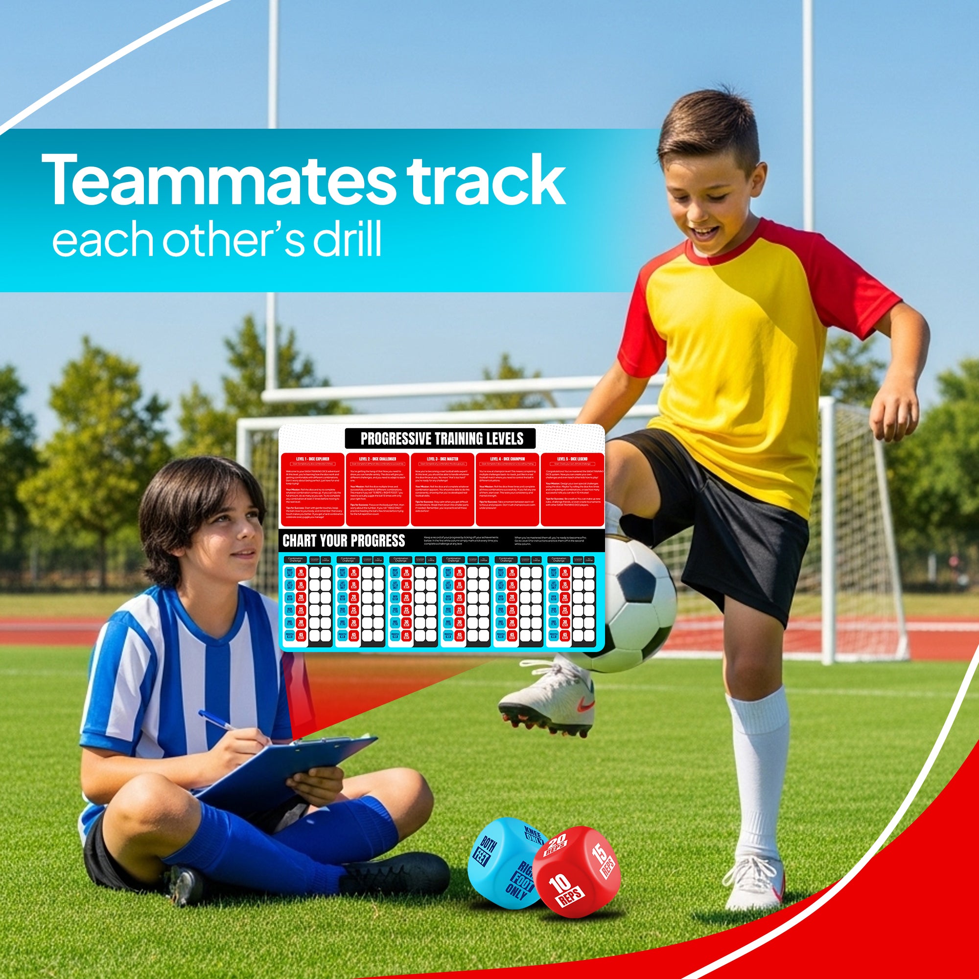 Training Dice - Soccer Practice Equipment for Kids