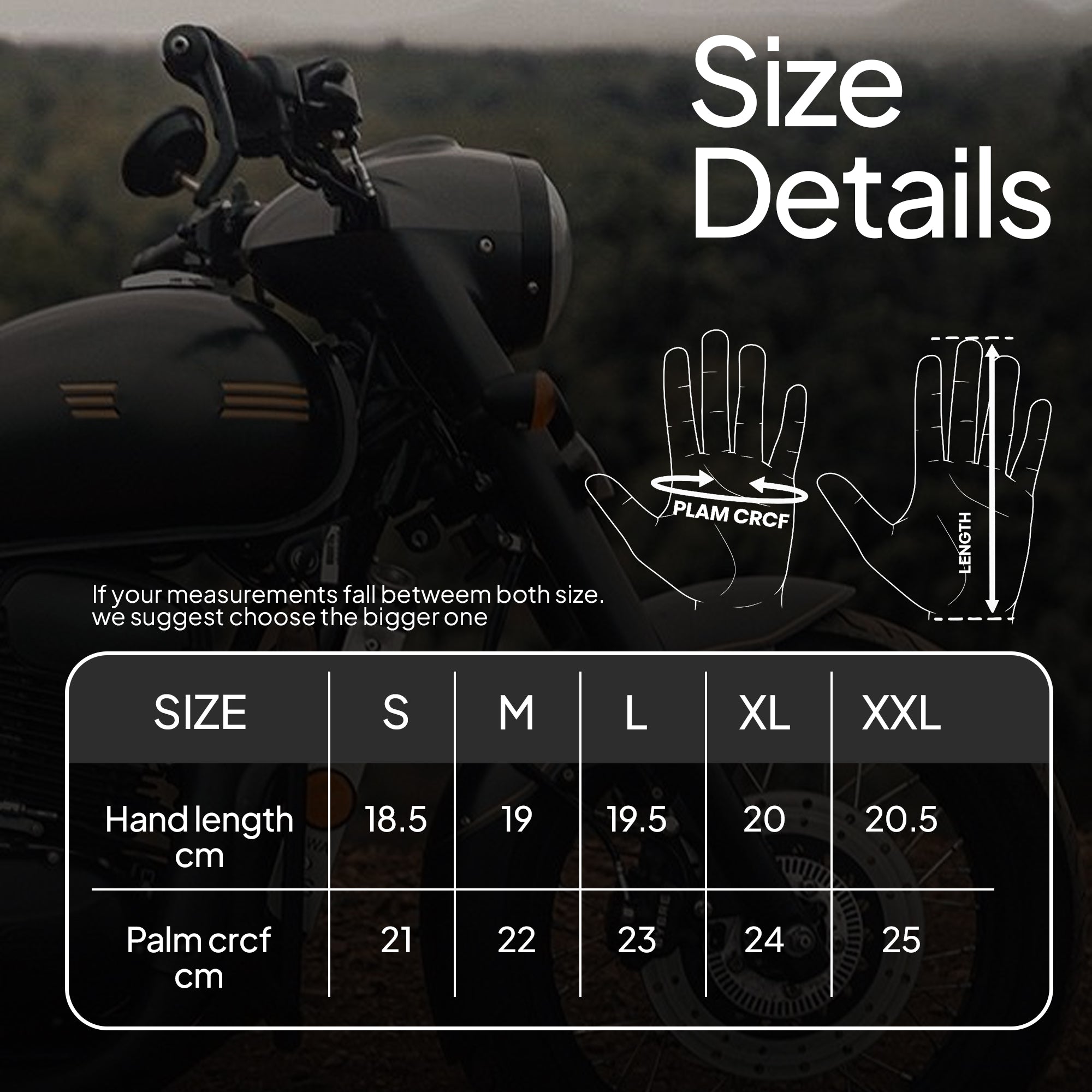 Adult Motorcycle Gloves Black