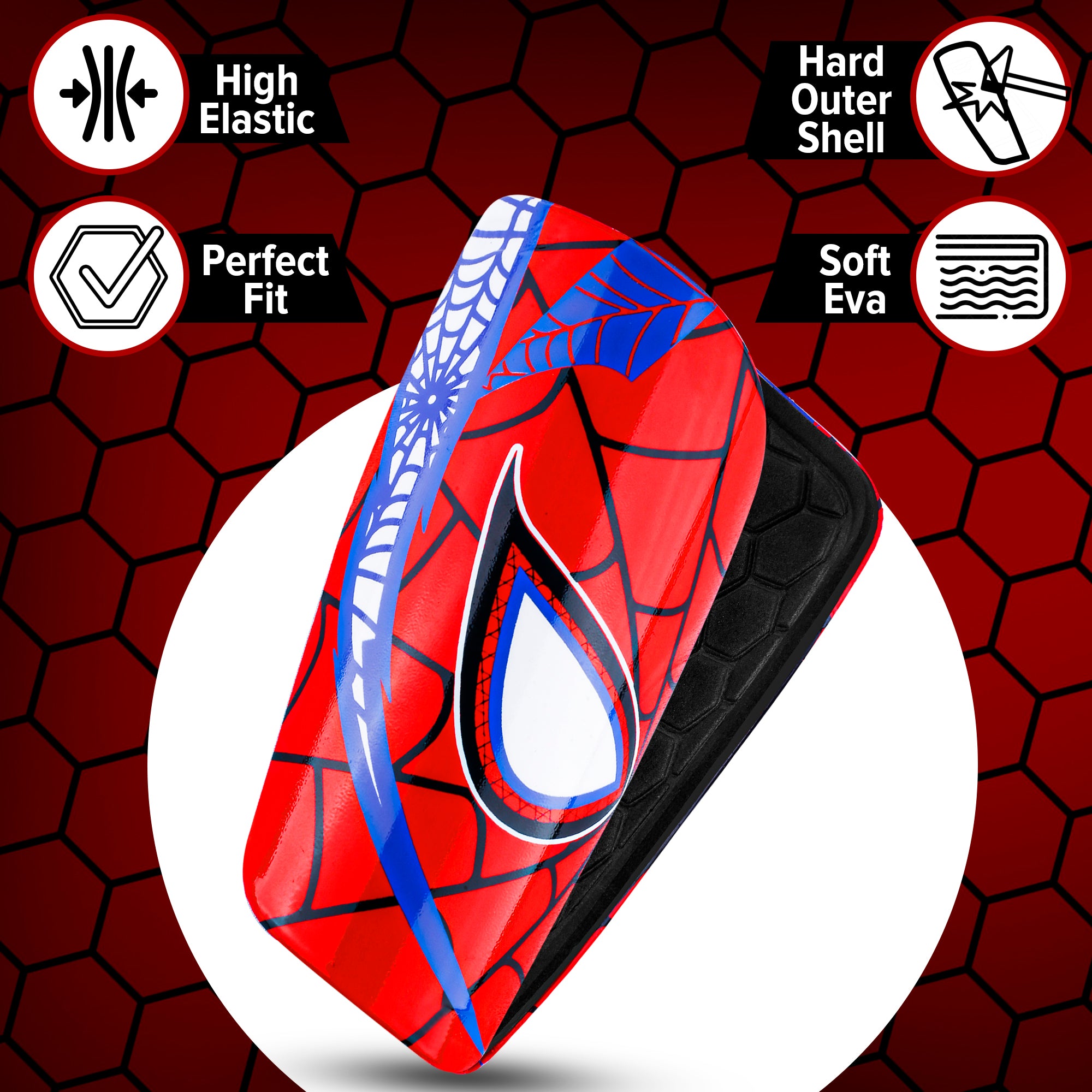 Spider Shin Guards for Soccer