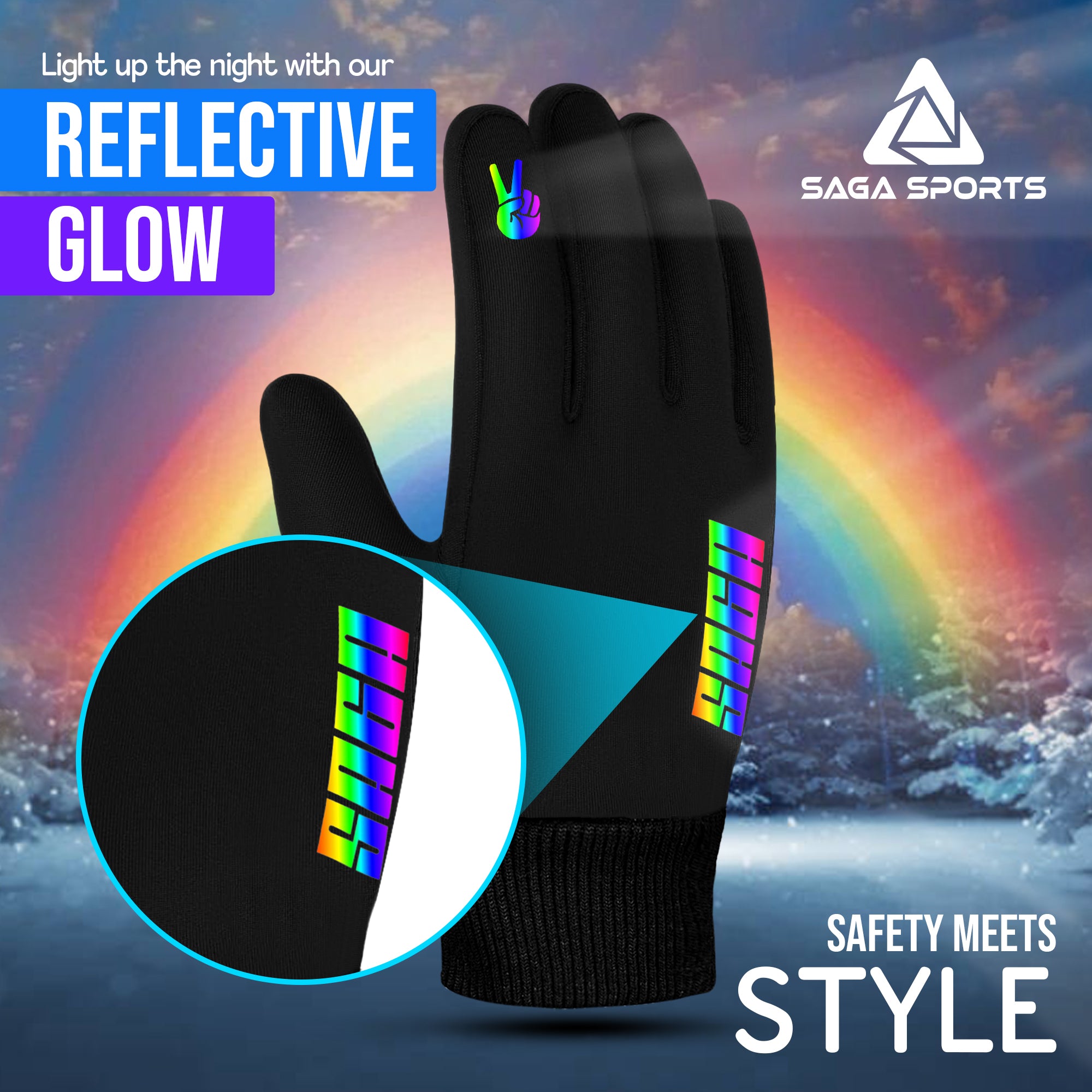 Kids Thermal Winter Gloves – Victory Sign