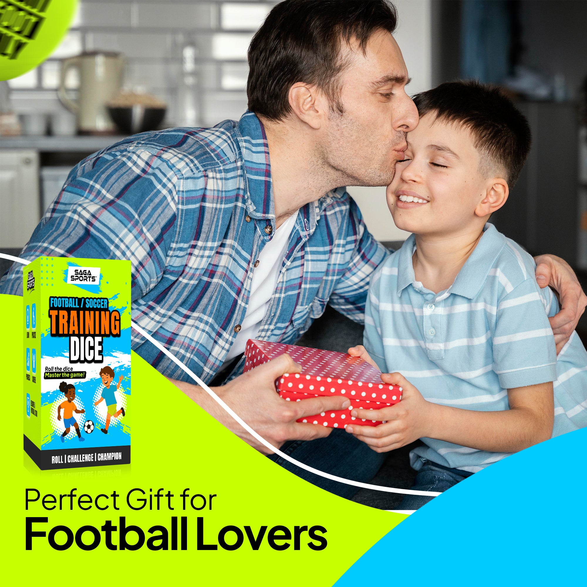 Training Dice - Soccer Practice Equipment for Kids