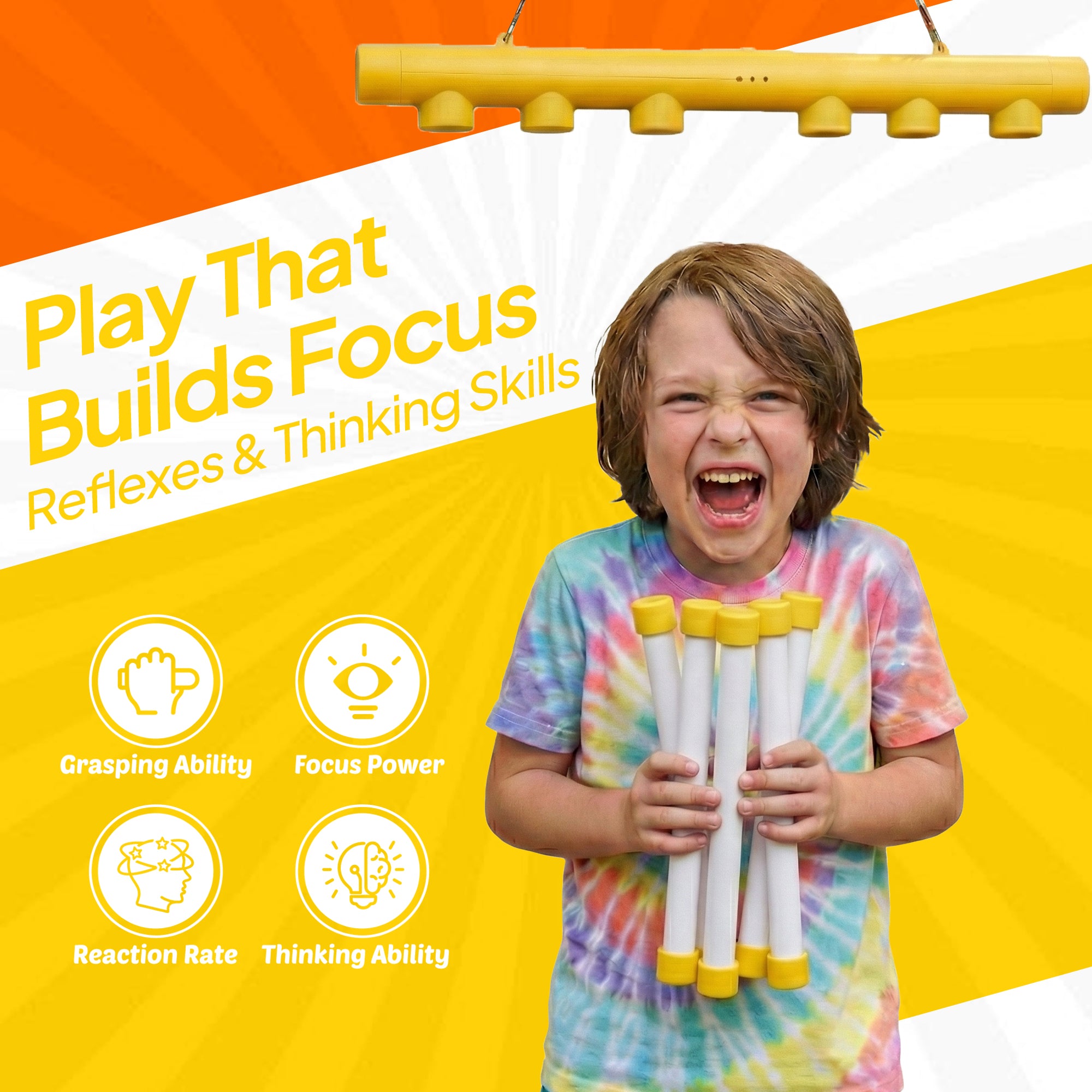 Rechargeable LED Reflex Drop Stick Game