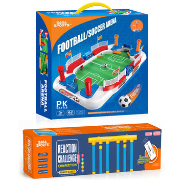 Kids Indoor Game Bundle – Mini Football Arena + Reaction Challenge Game