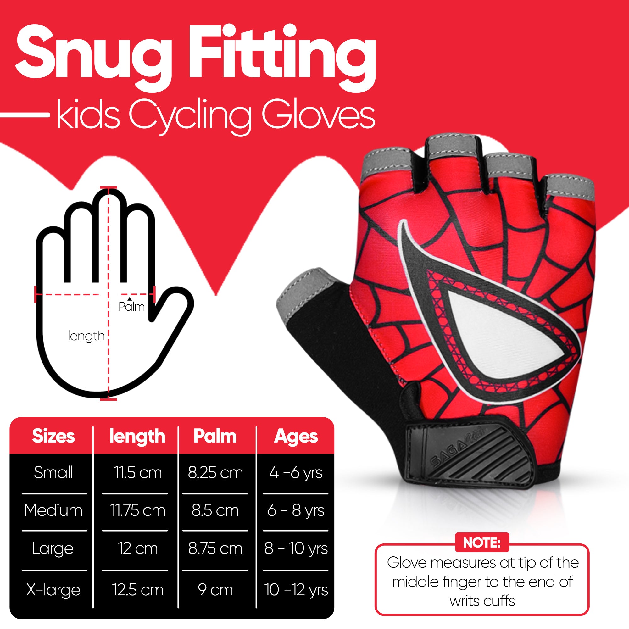 Kids Cycling Gloves Half Finger - Character Edition