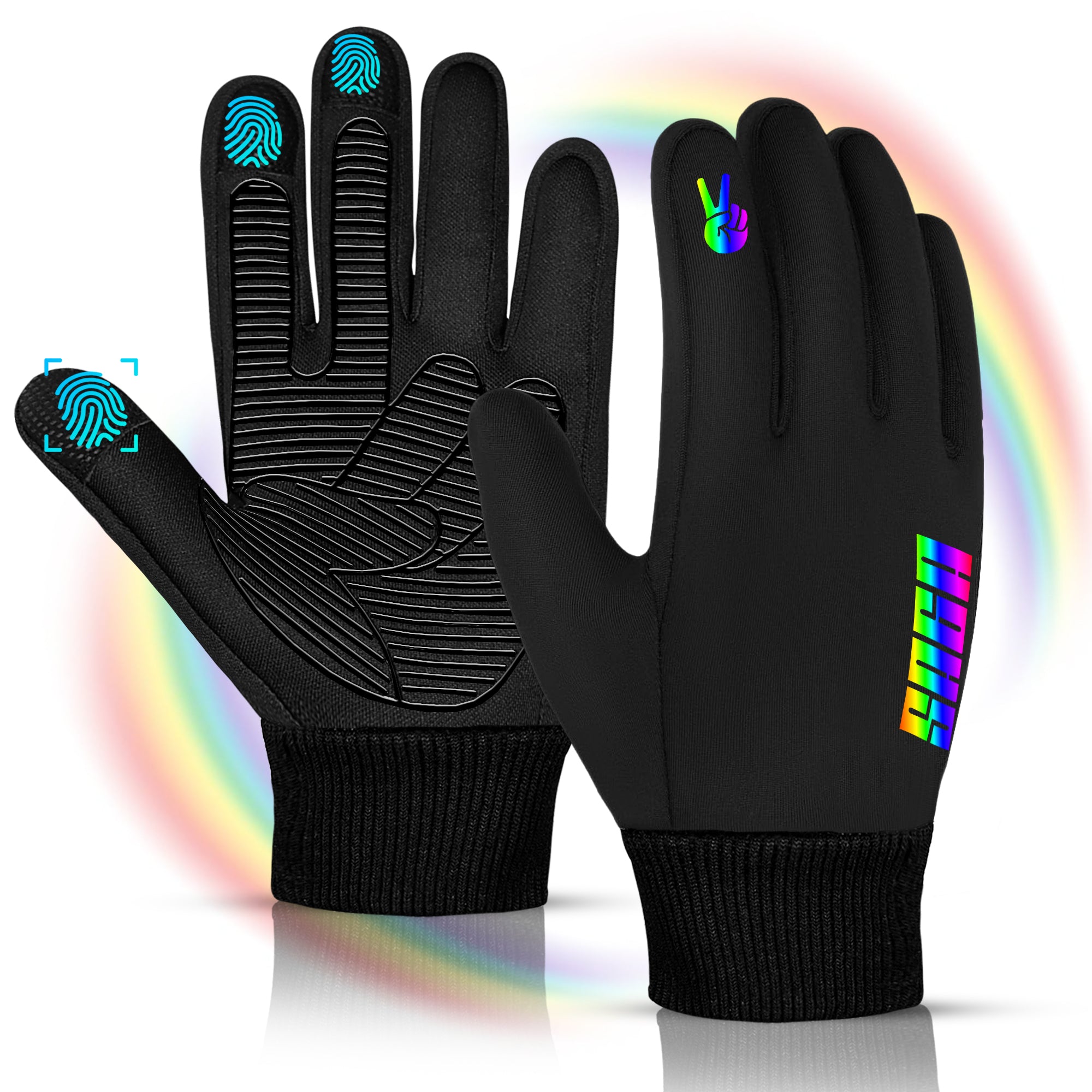 Kids Thermal Winter Gloves – Victory Sign