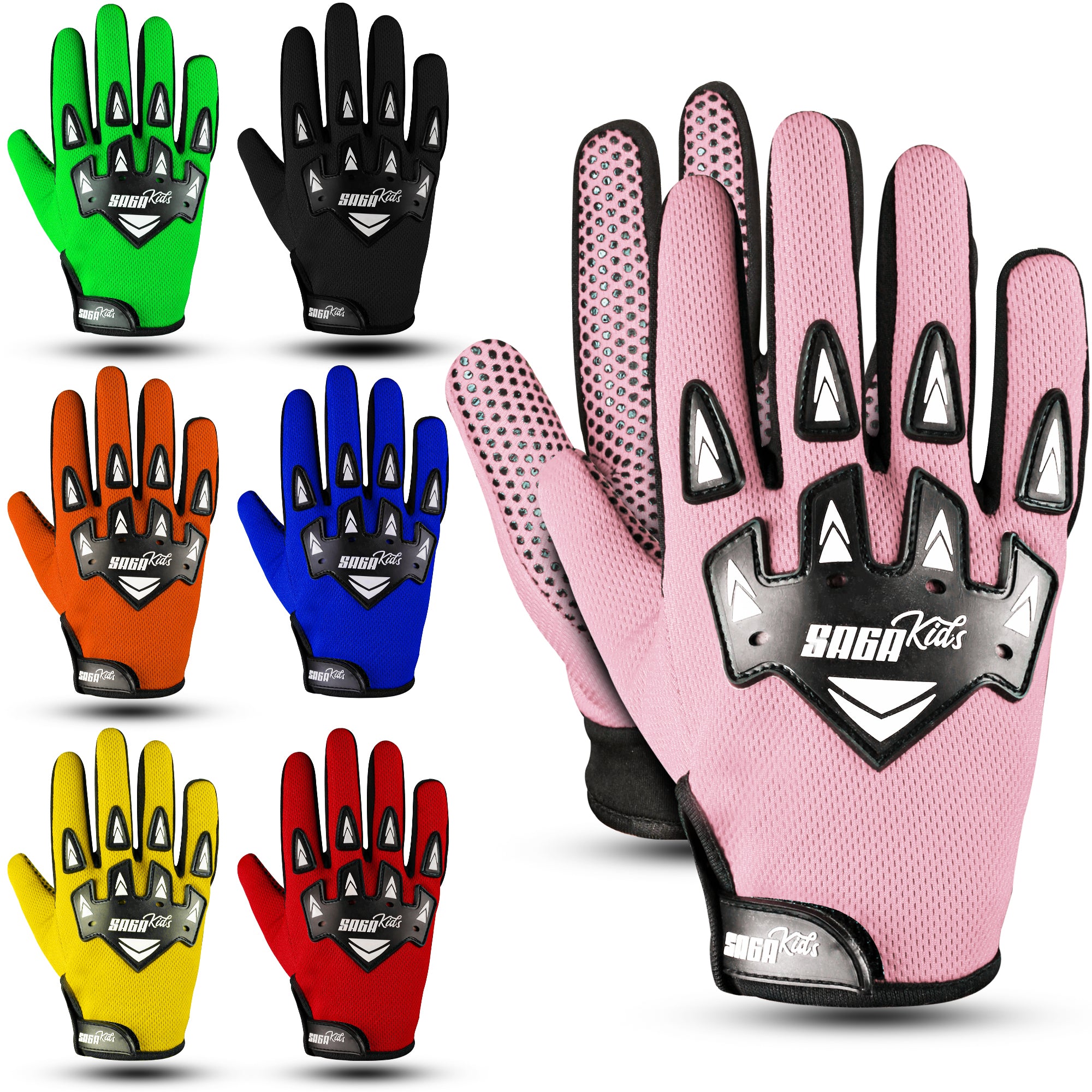Kids Motorcycle Gloves Pink