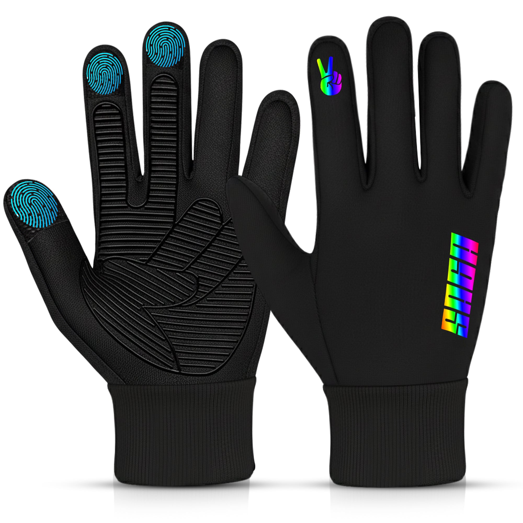 Kids Thermal Winter Gloves – Victory Sign