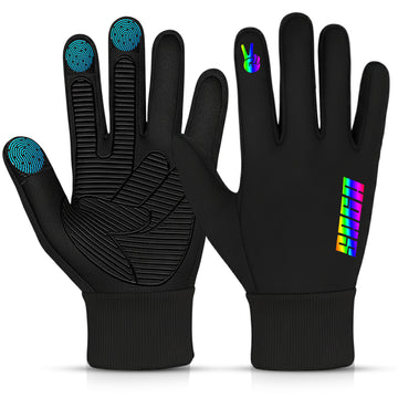 Kids Thermal Winter Gloves – Victory Sign