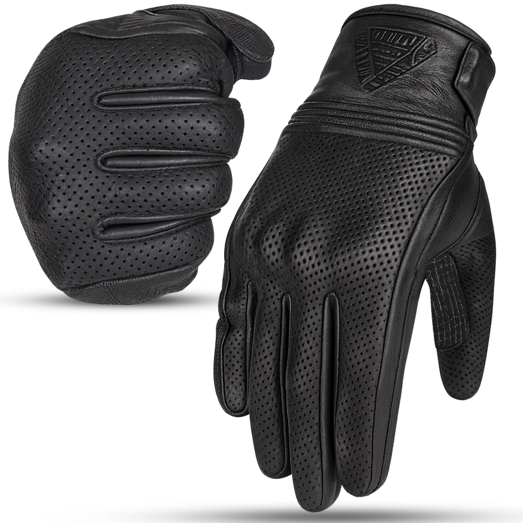 Adult Motorcycle Gloves Black