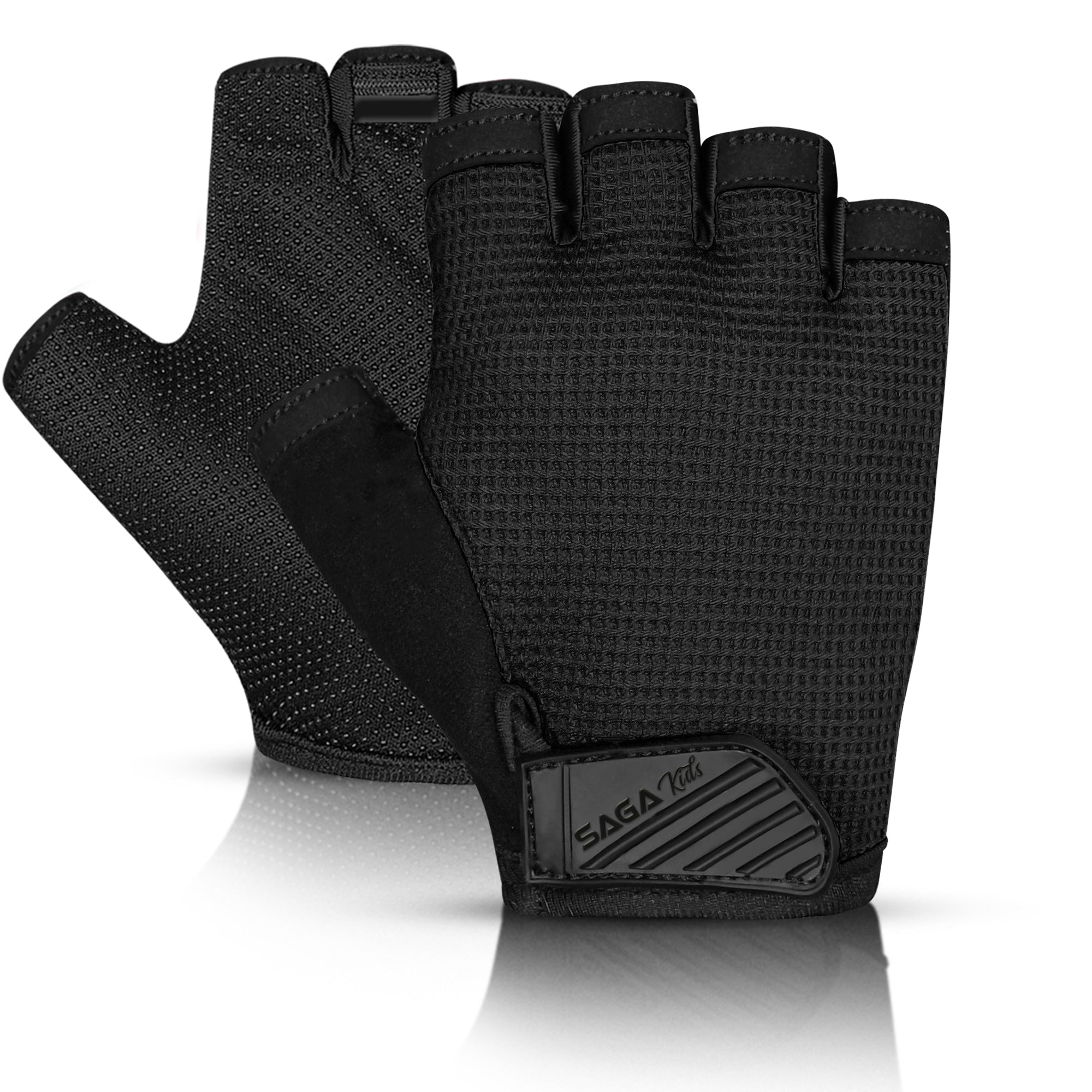 Kids Cycling Gloves, Half Fingerless Anti-Slip Kids Bike Gloves for Boys & Girls