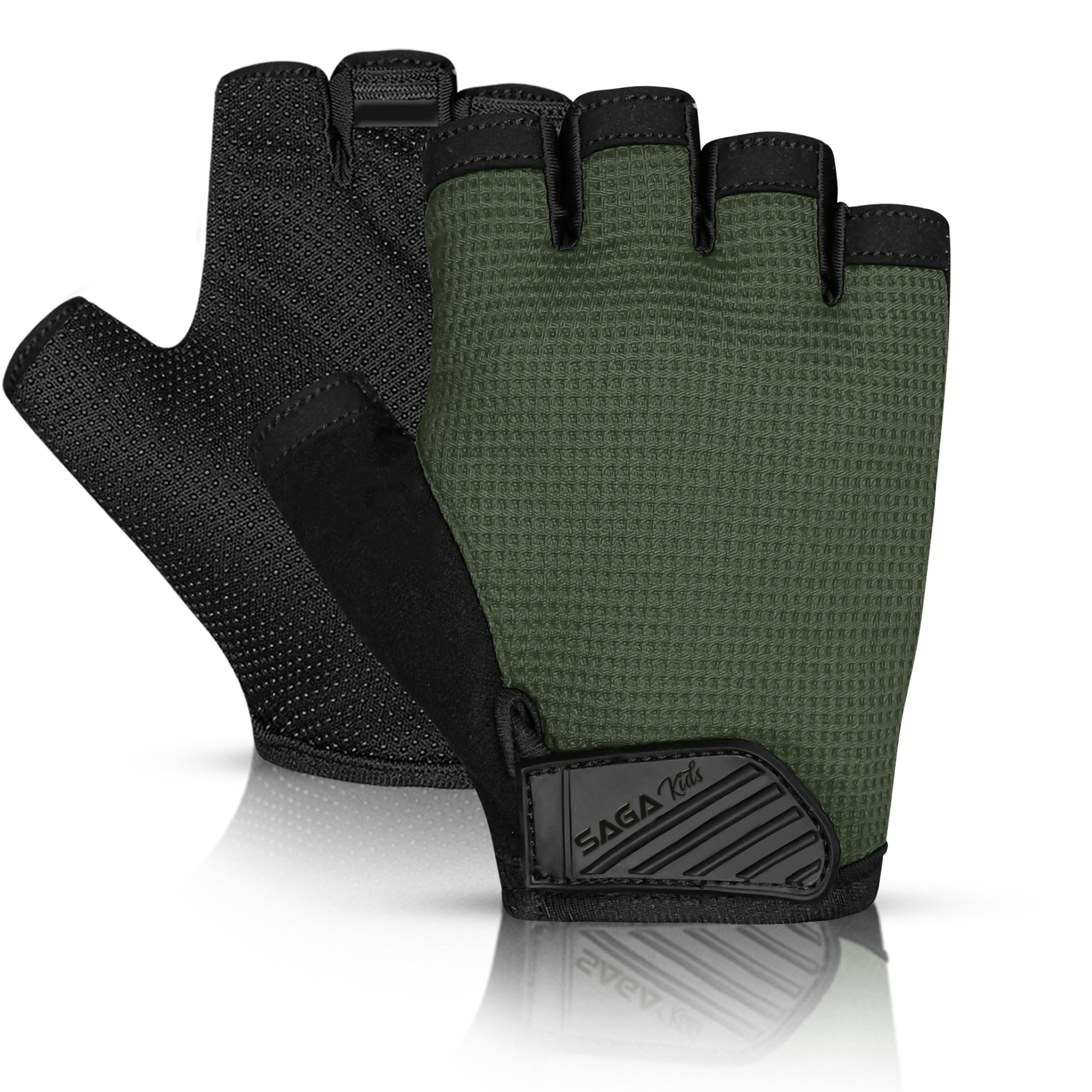 Kids Cycling Gloves, Half Fingerless Anti-Slip Kids Bike Gloves for Boys & Girls